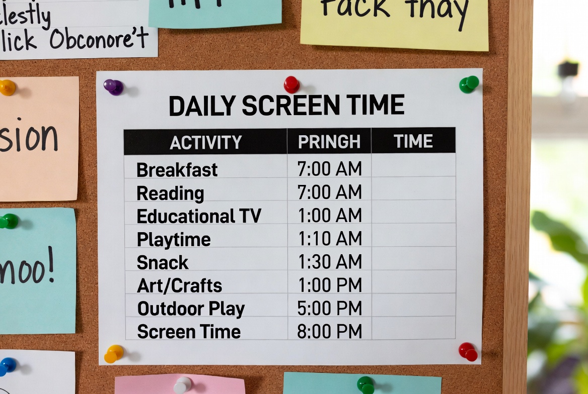 The Blueprint for a Balanced Daily Screen Time Schedule for Children - Ultimate Phone Spy blog article about null