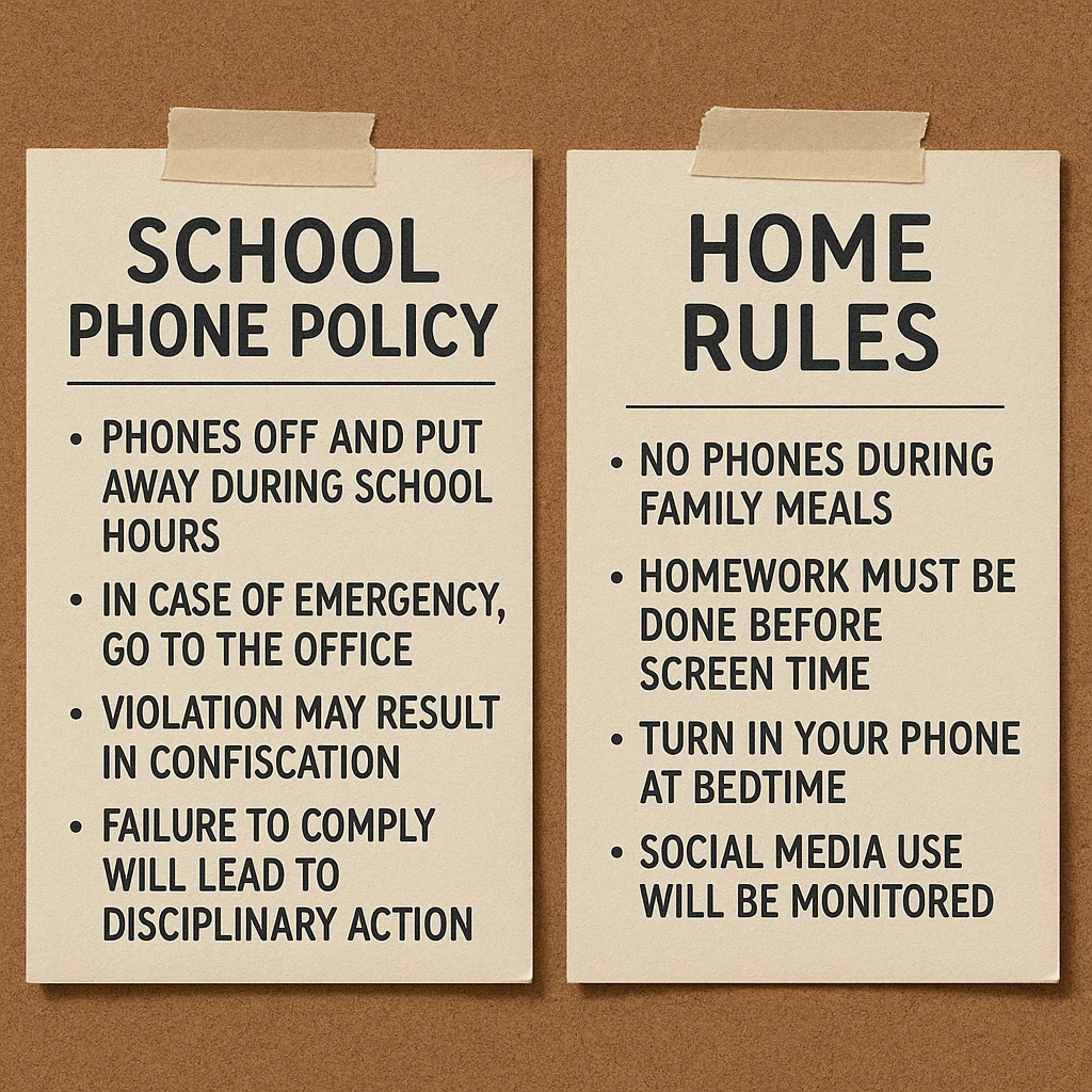 From the Classroom to the Living Room: Creating Consistent School Phone Policy and Home Rules