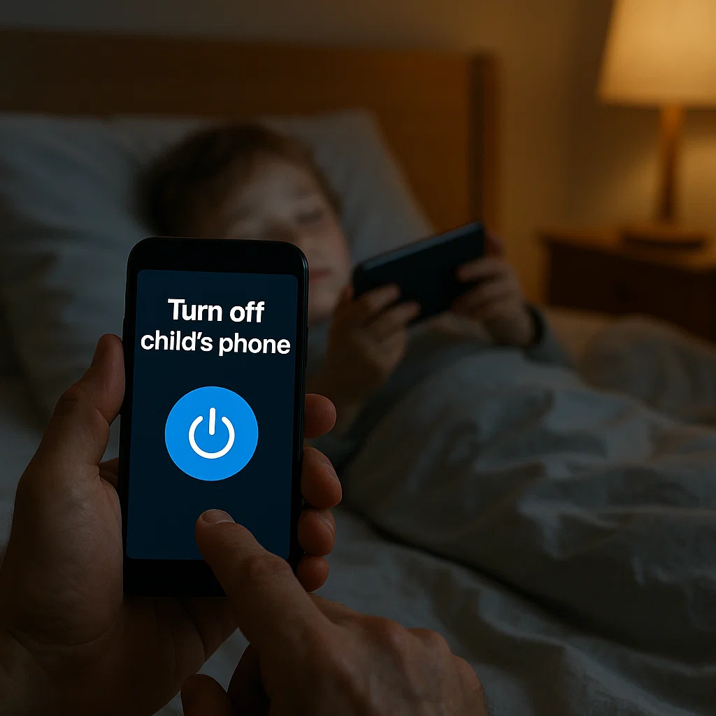 How to Turn Off Your Child's Phone at Bedtime Remotely: Reclaim Their Sleep in 2024 - Ultimate Phone Spy blog article about null