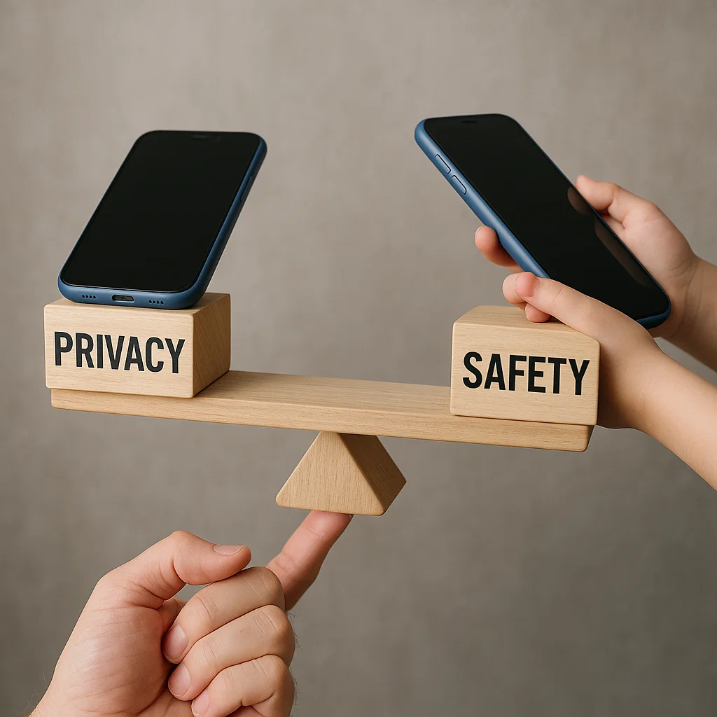 The Guardian and the Guide: A Practical Guide to Balance Privacy and Safety on Kids Phones